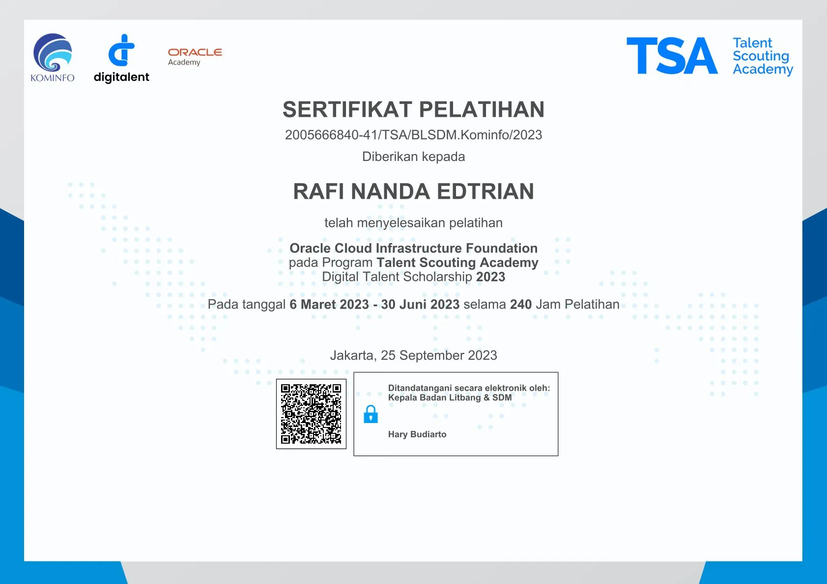 Certificate 3